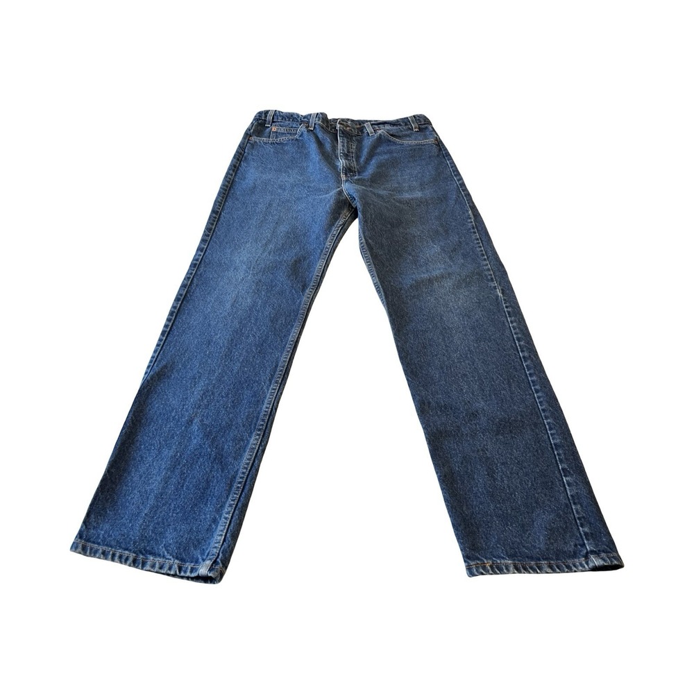 Vintage Levi's 505 Mens‎ Orange Tab 36x32 Dark Straight Leg 1995 Denim Jeans